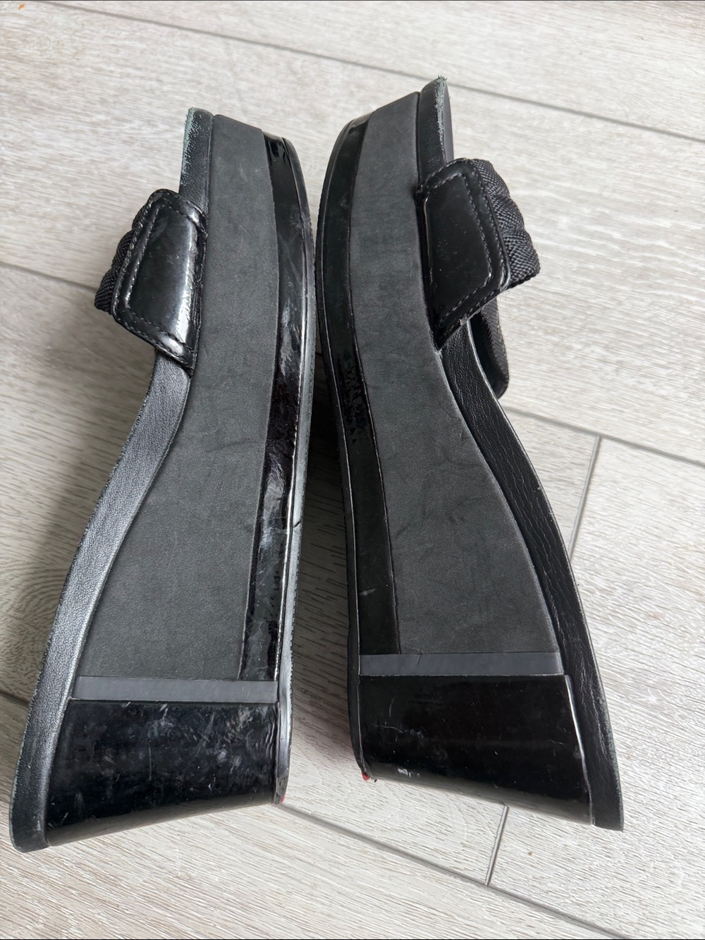 Prada Y2K Black Slide Wedge Mules size women’s 9 - Picture 11 of 11